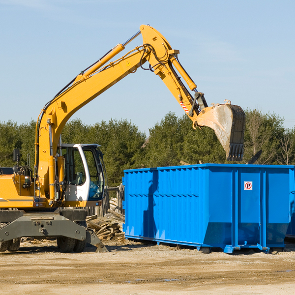 how many times can i have a residential dumpster rental emptied in Harrison NE